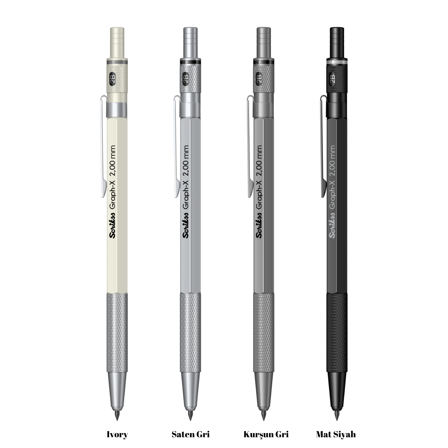 Scrikss Graph-X Versatil 2 mm Mekanik Kalem