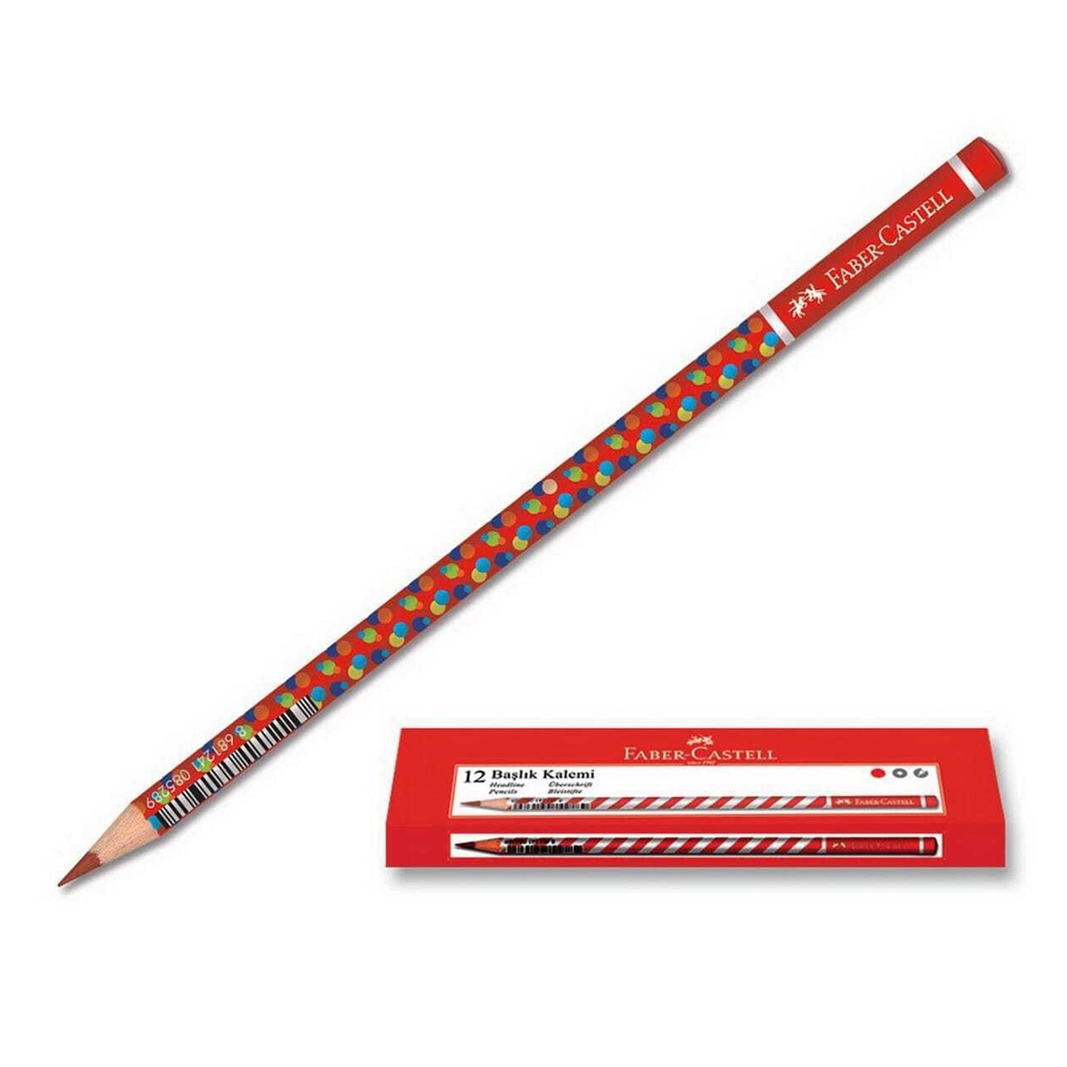 PASİF ÜRÜN Faber Castell Bubble Desen Kırmızı Kopya Kalemi - Başlık Kalemi