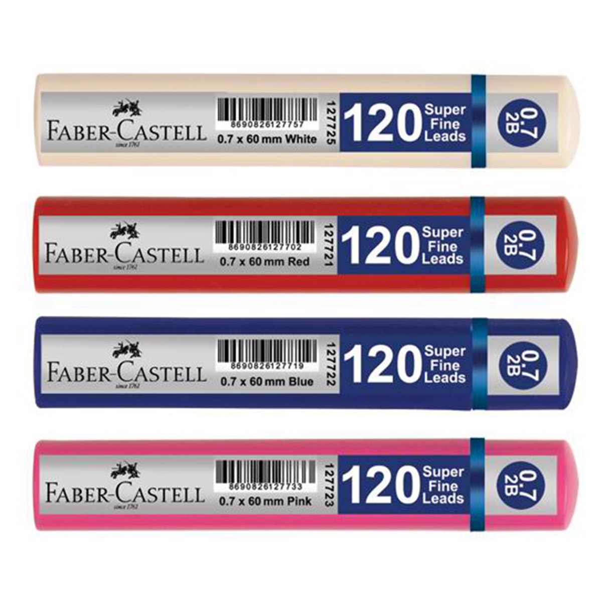 Faber Castell min grip 127723 0,7 2b 60mm 120li