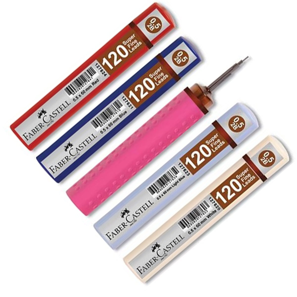 Faber Castell 0.5 Kurşun Kalem Ucu 2B Min Grip 120'li 60mm 127690
