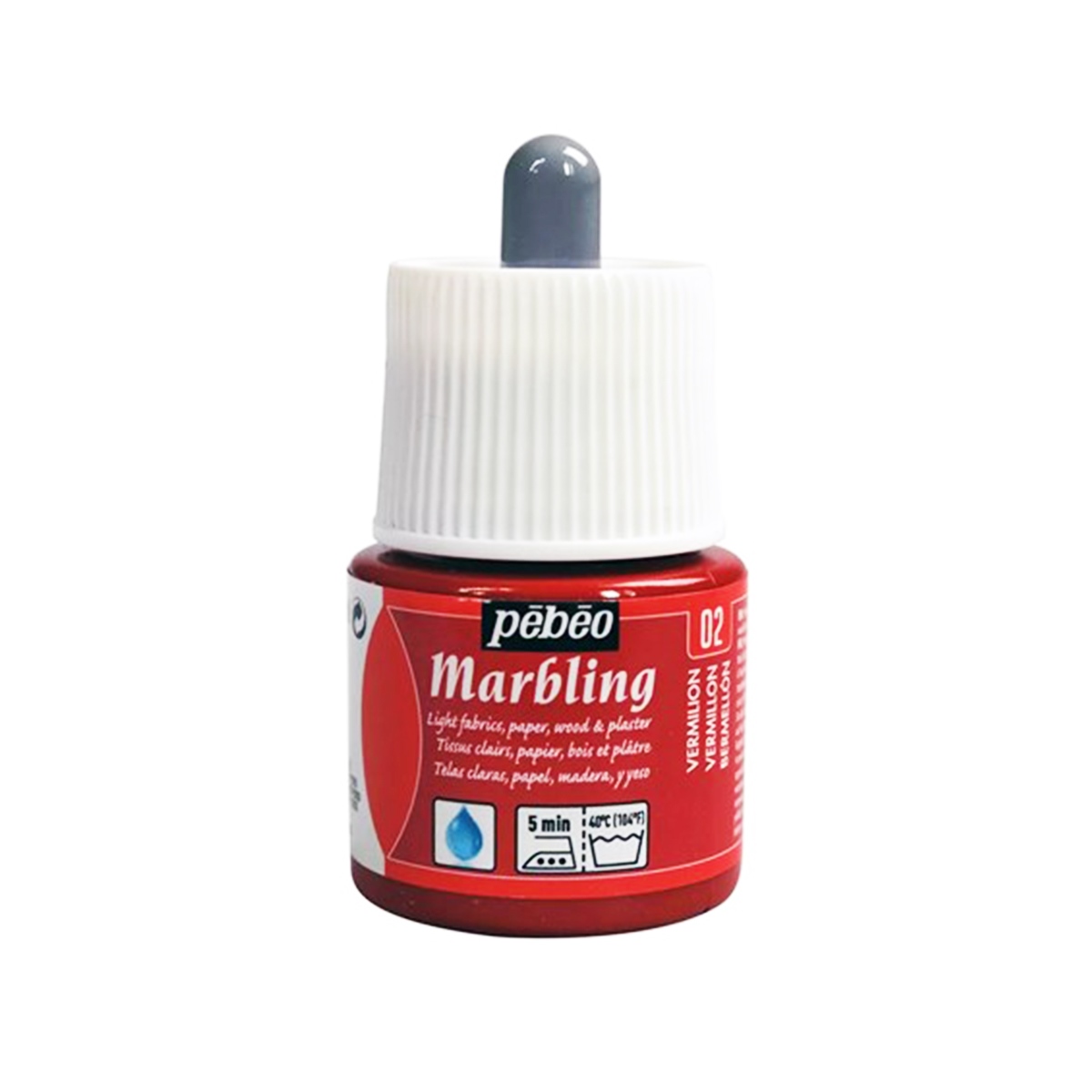 Pebeo Ebru Boyası Açık Kırmızı Renk Marbling Vermilion 45ml 130x02
