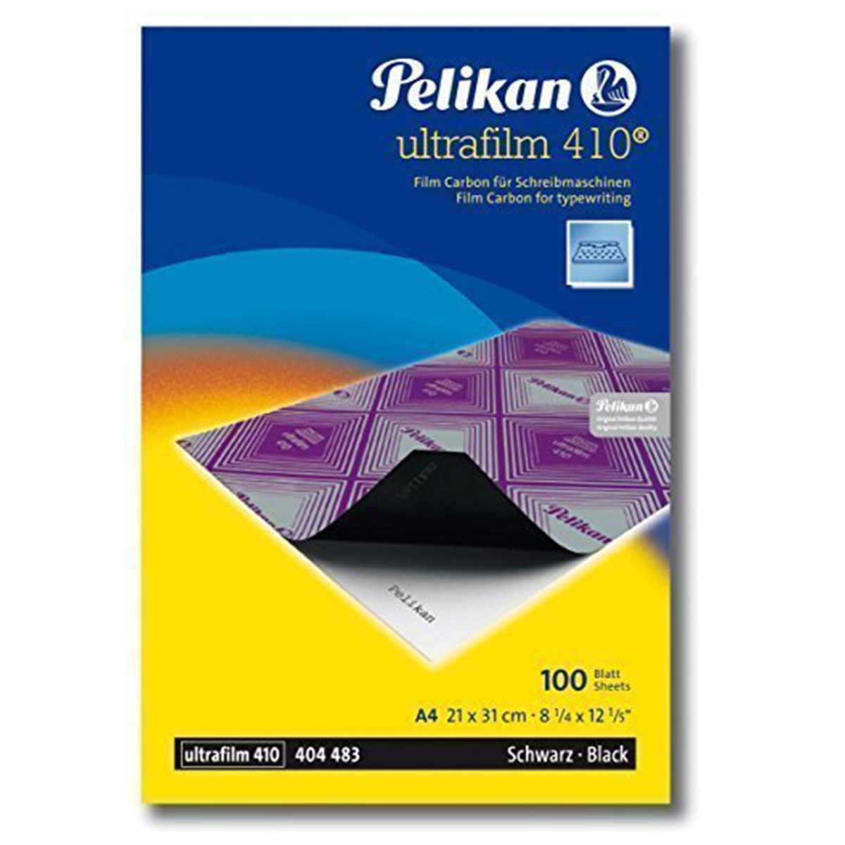 Pelikan Karbon Kağıdı 410 Ultrafilm Siyah 100'Lü