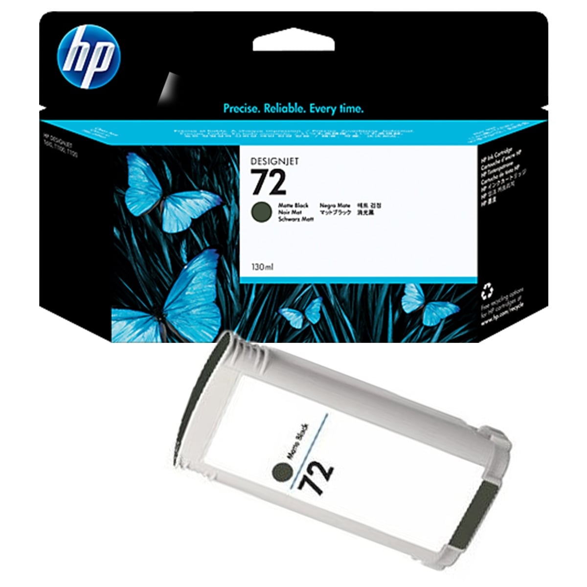 Hp c9403a ınjet kartuş mat siyah 130mg (nr:72)