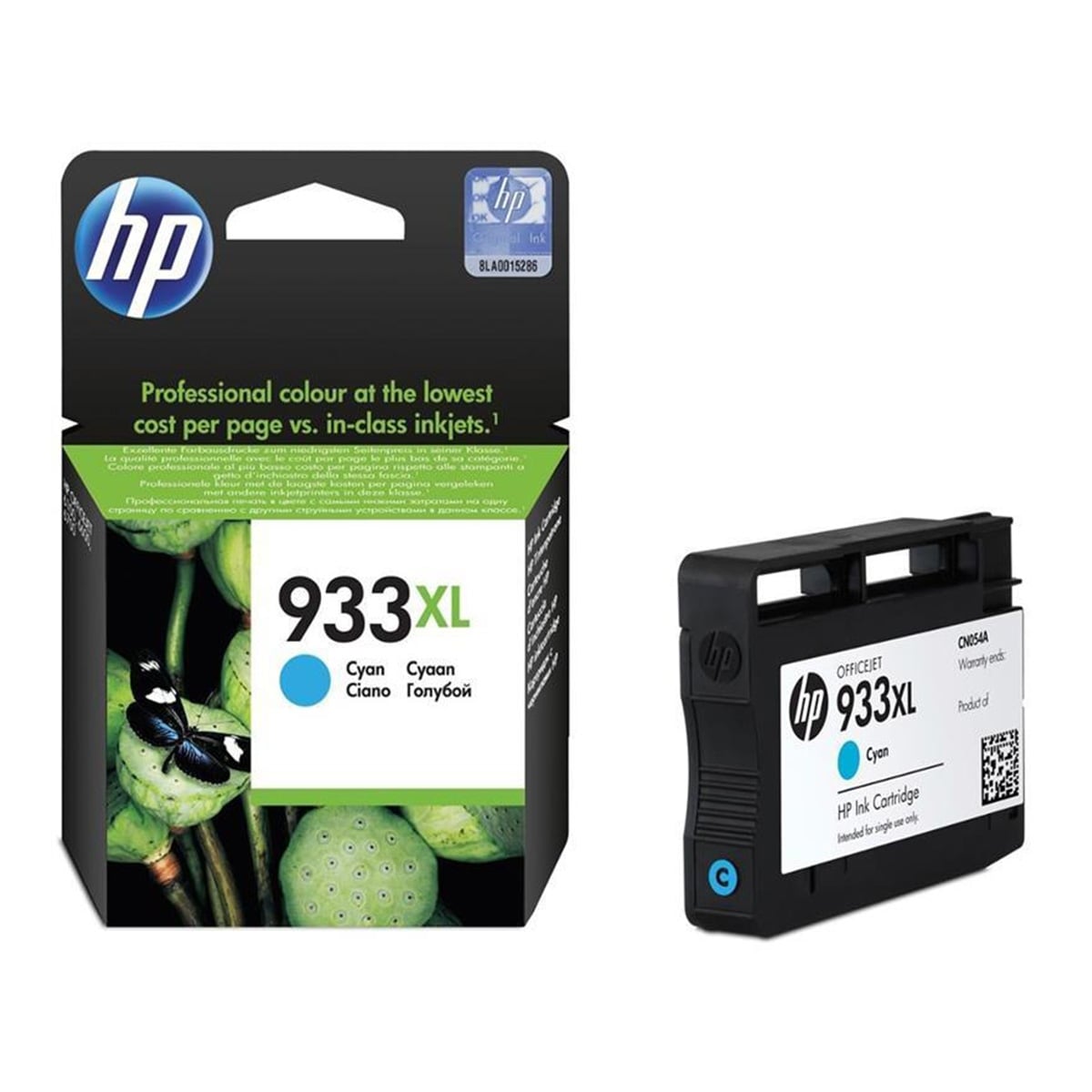 Hp cn054a kartuş mavi 933xl
