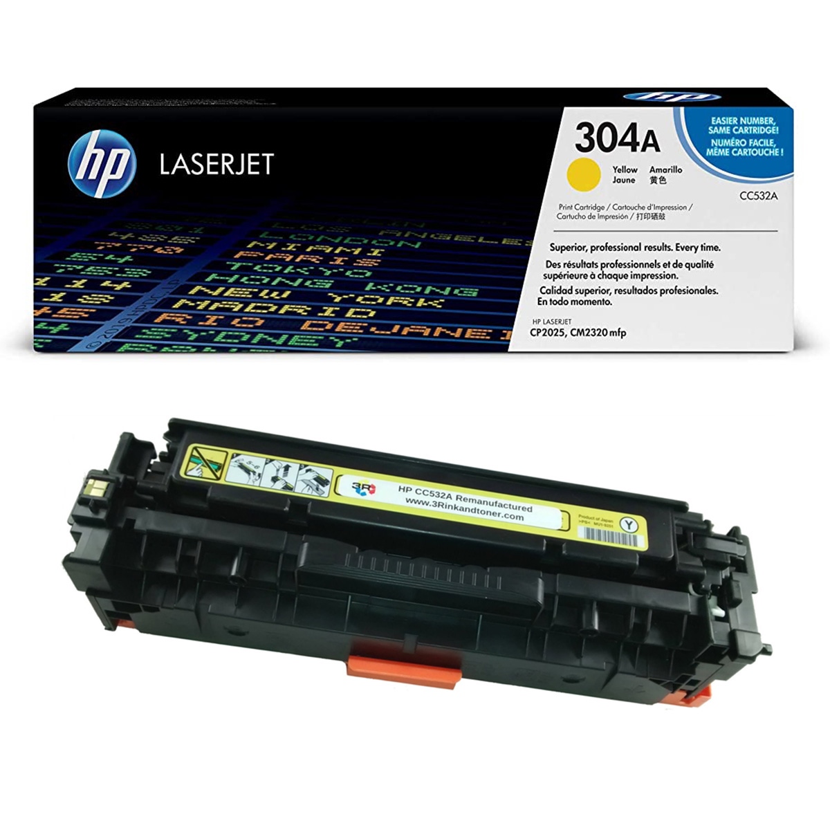 Hp cc532a toner sarı cp2025 (304a)