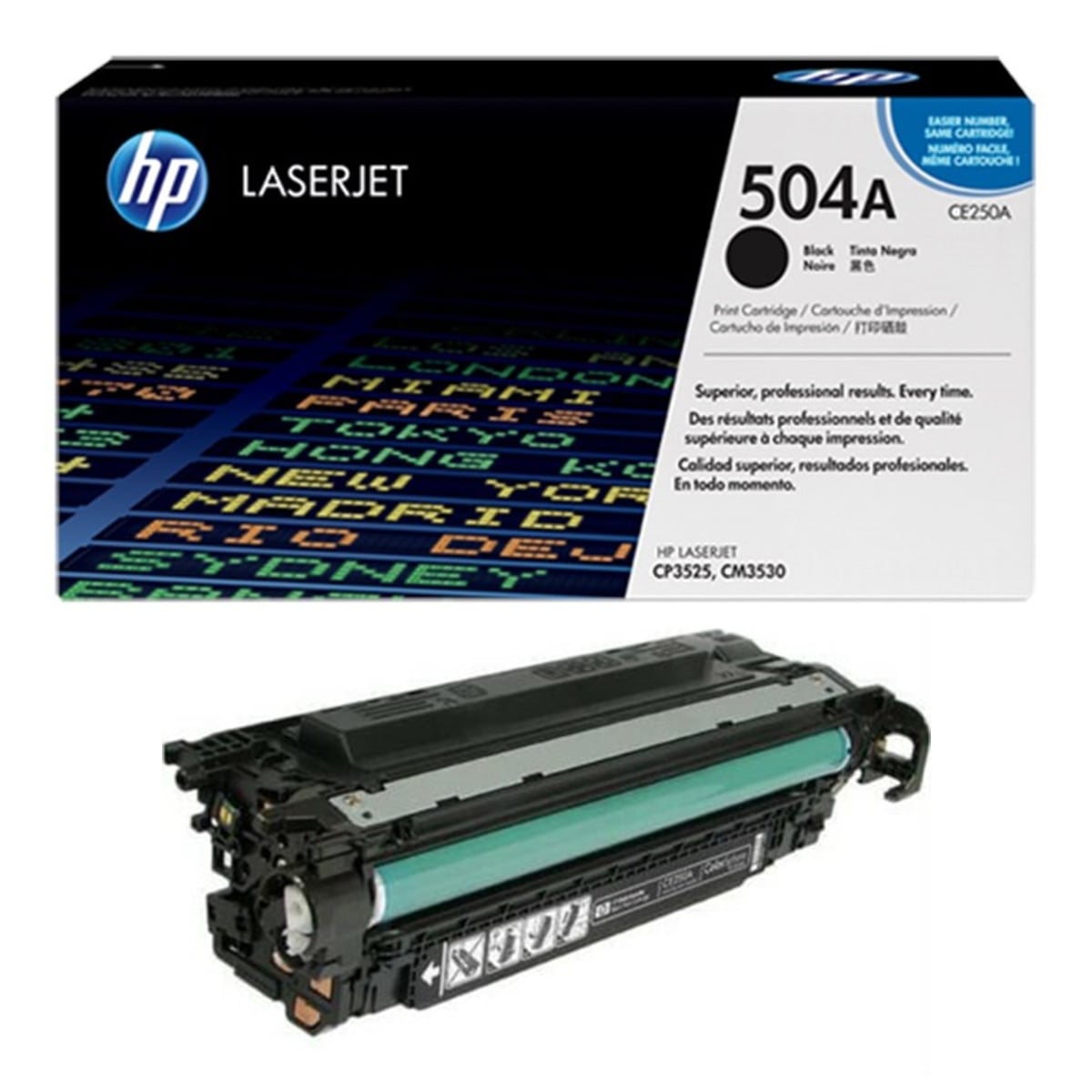 Hp ce250a toner siyah cp3525/cm3530 serisi (504a)