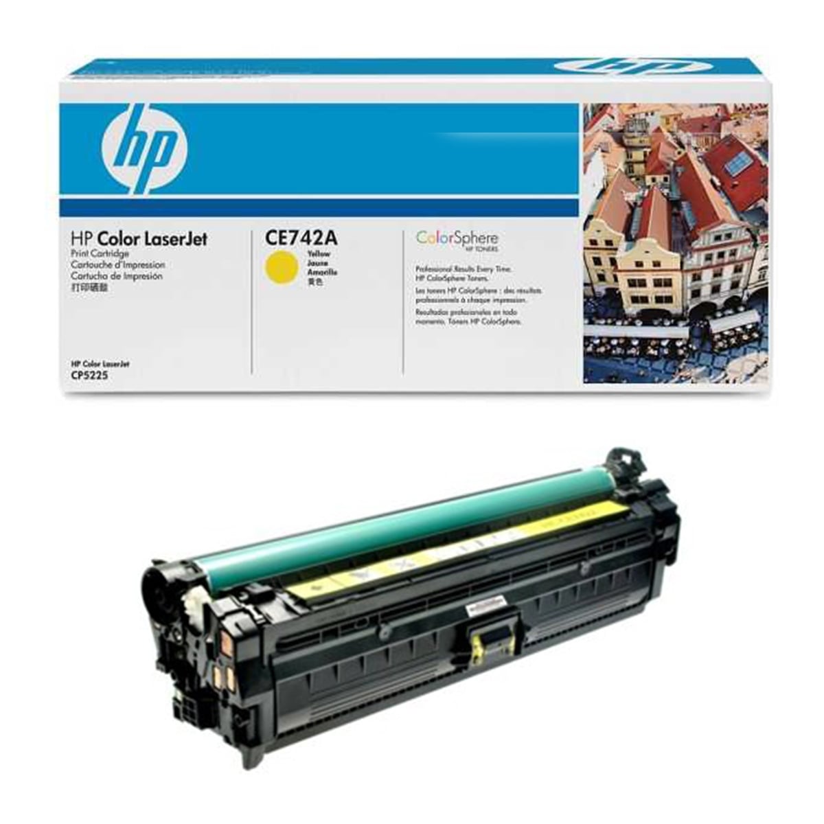 Hp ce742a toner sarı c5225
