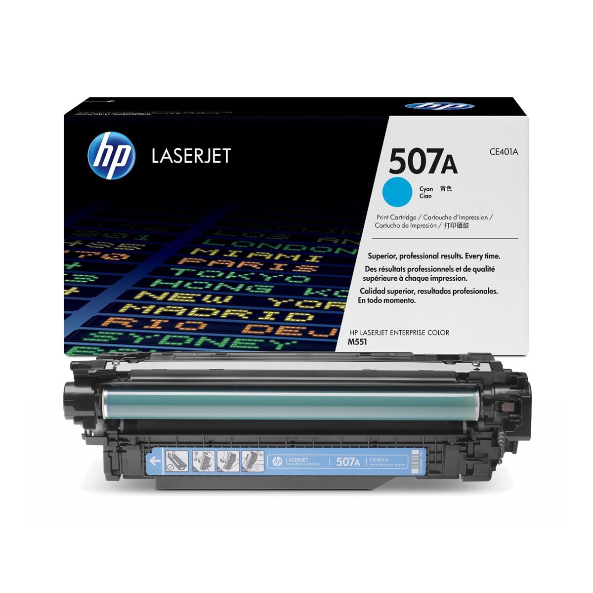 Hp ce401a toner mavi 507a m551n