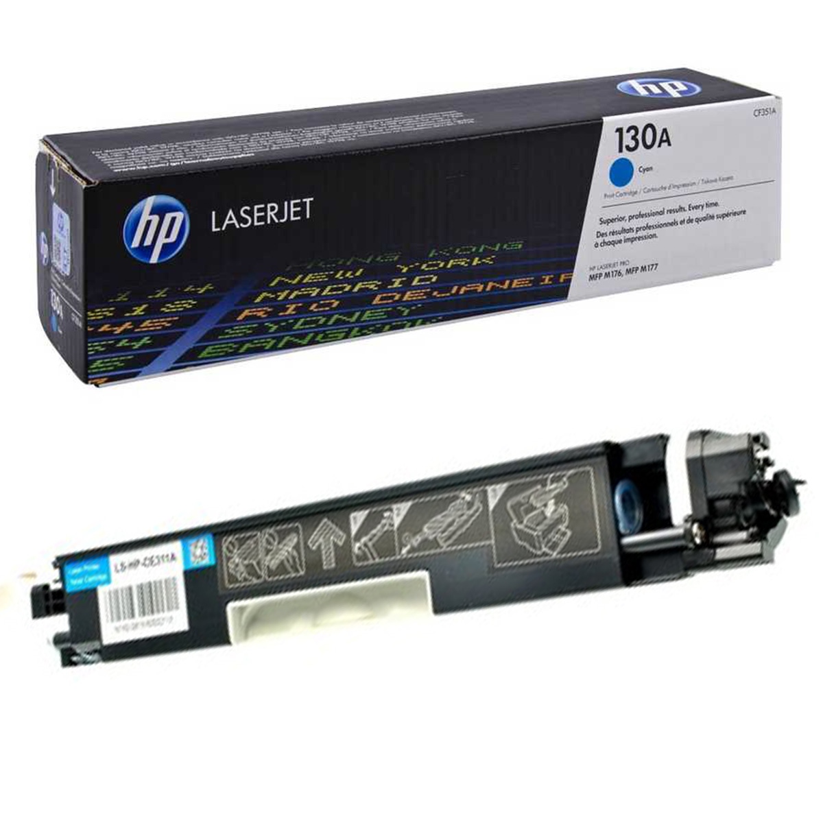 Hp cf351a toner mavi 130a (m176/m177)