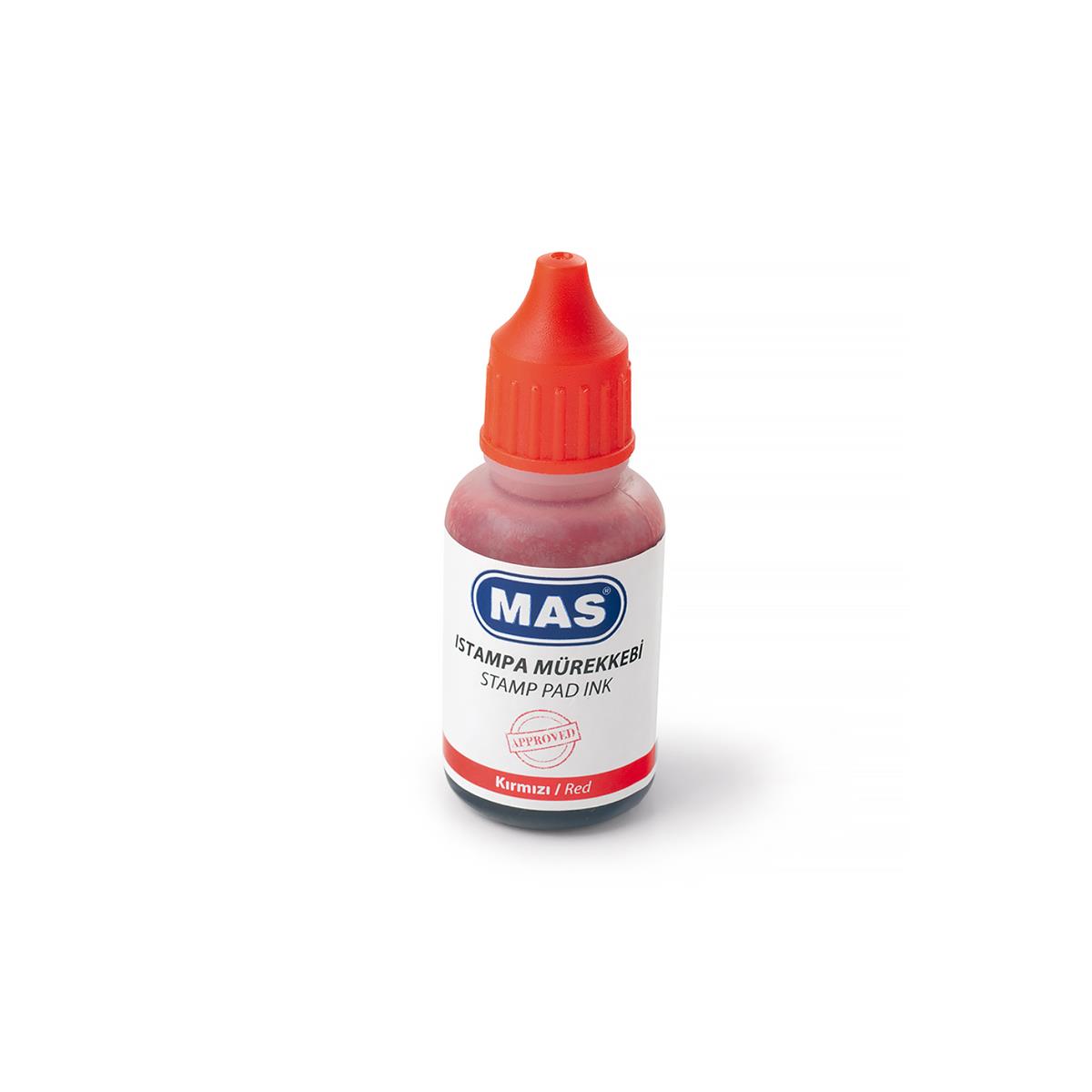 Mas Istampa Mürekkebi 20ml Kırmzı 464