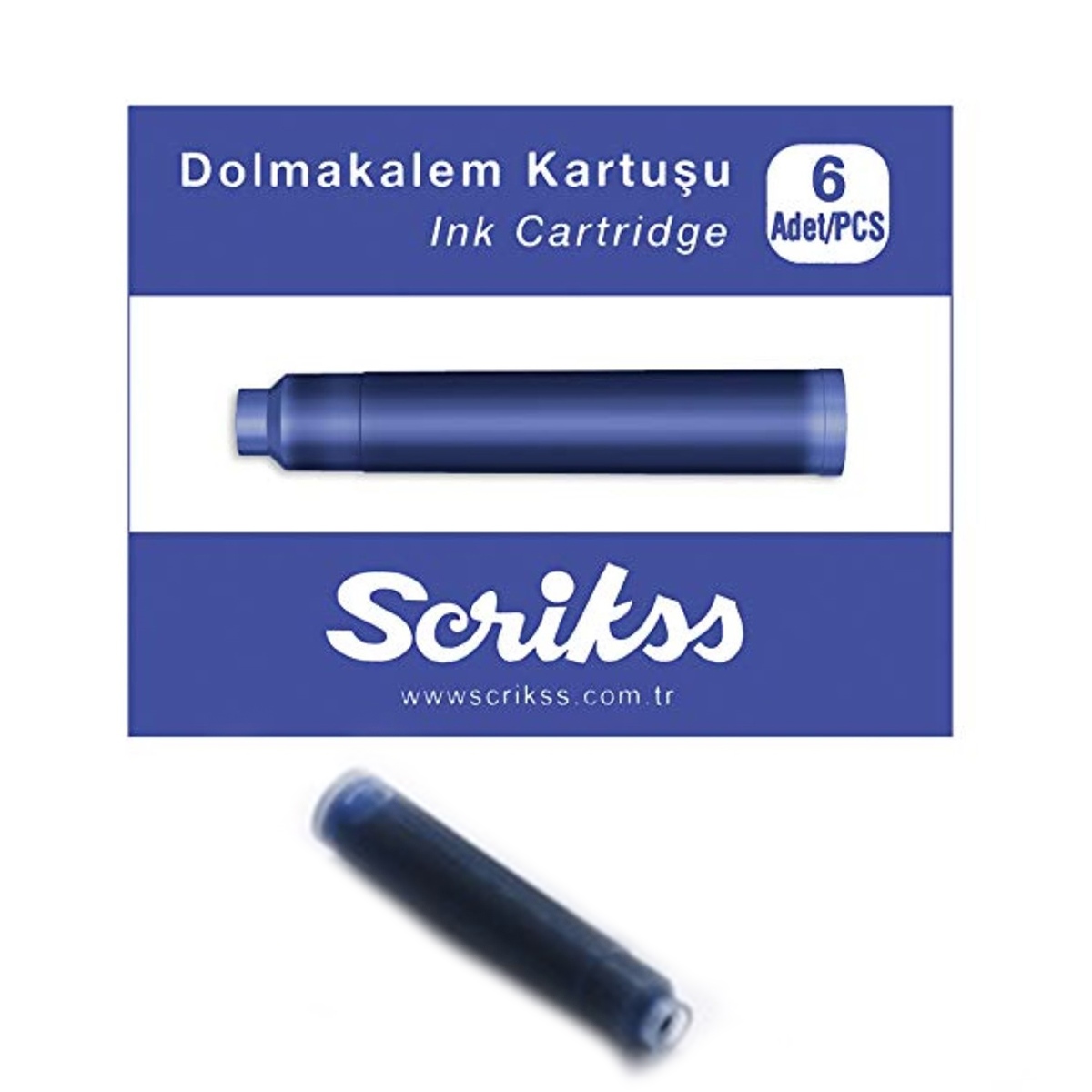 Scrikss Dolmakalem Kartuş 6 Lı Lacivert