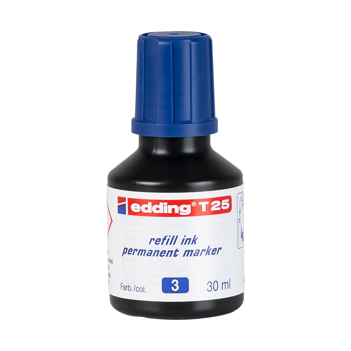 Edding t-25 mavi mürekkep 25ml