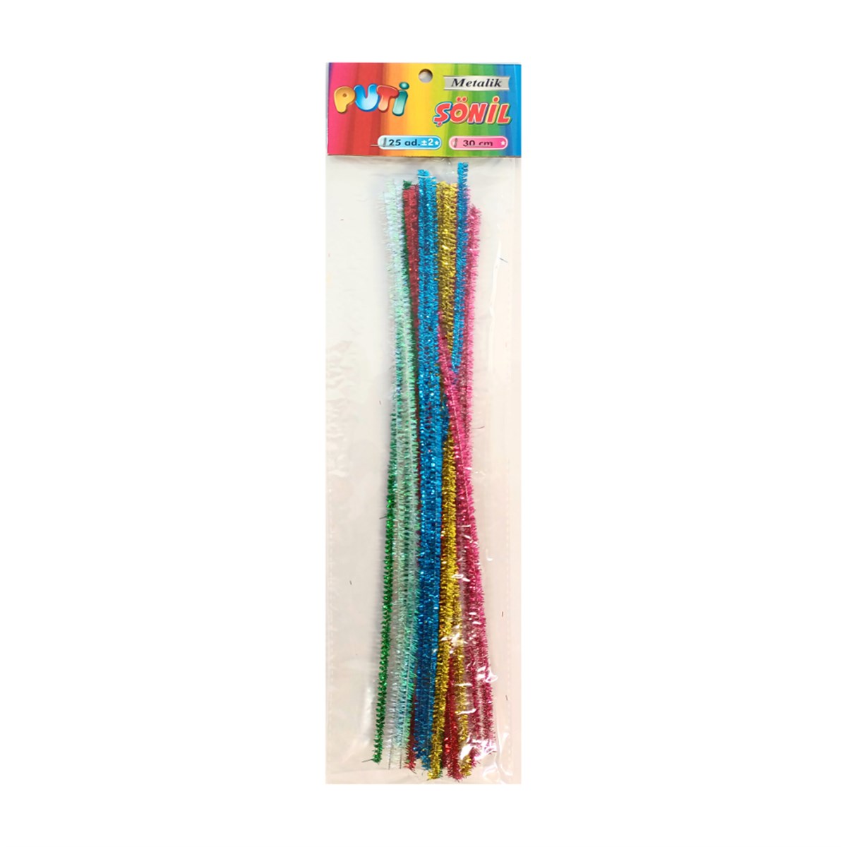 Puti Şönil Metalik 30cm  25 Adet 4421