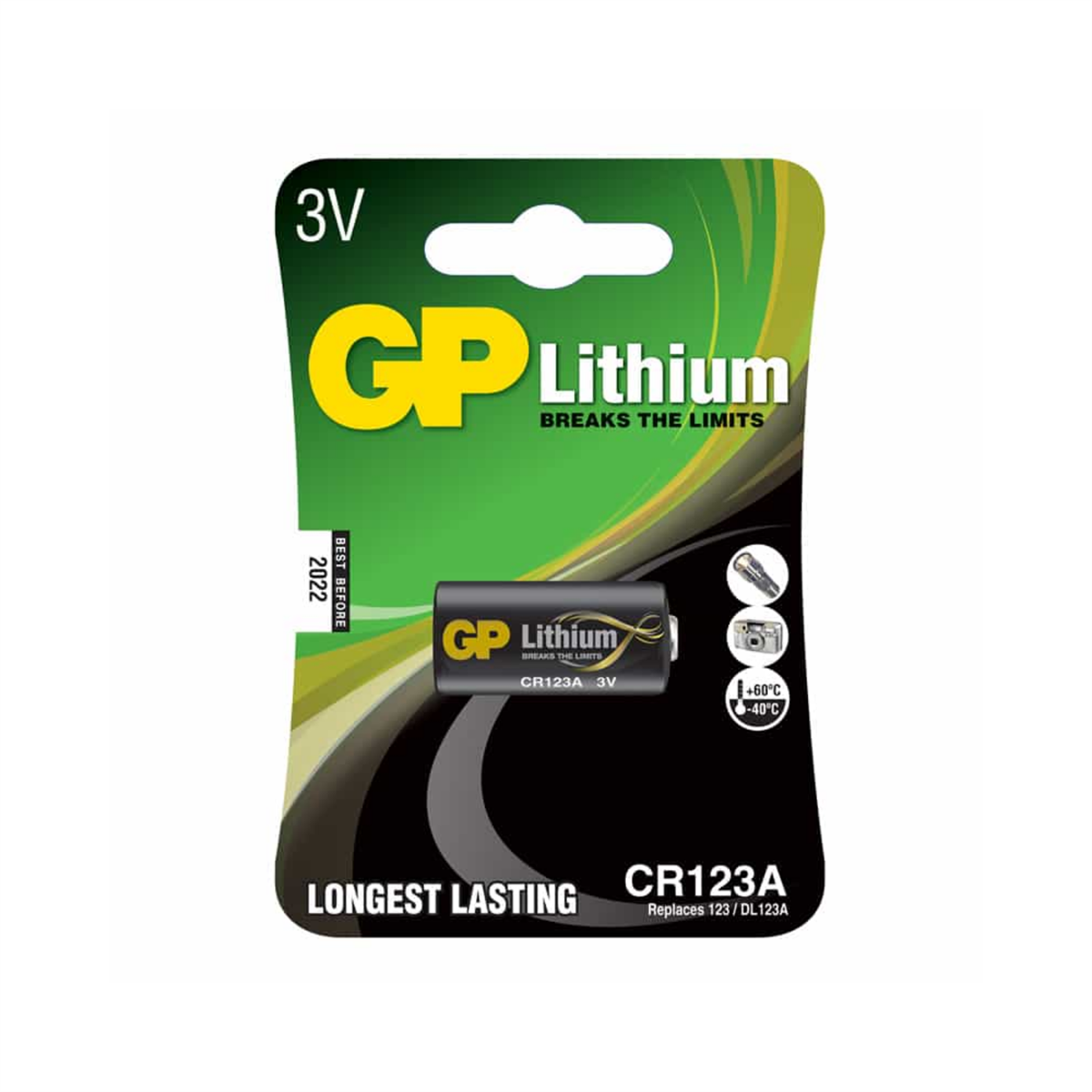 GP CR123A Lityum Pil 3 Volt