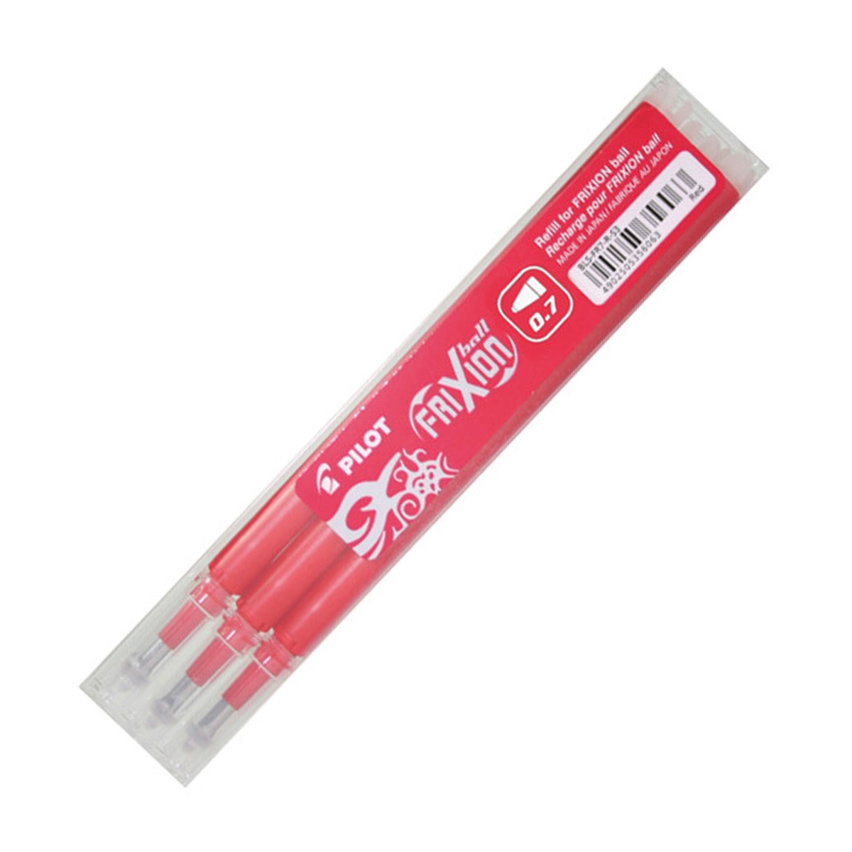 Pilot Frixion 0,7 kırmızı refil bls-fr7-r-s3 3 lü