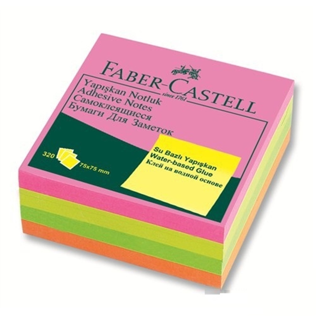 Faber Castell Post-it 75x75 5439 renkli küp