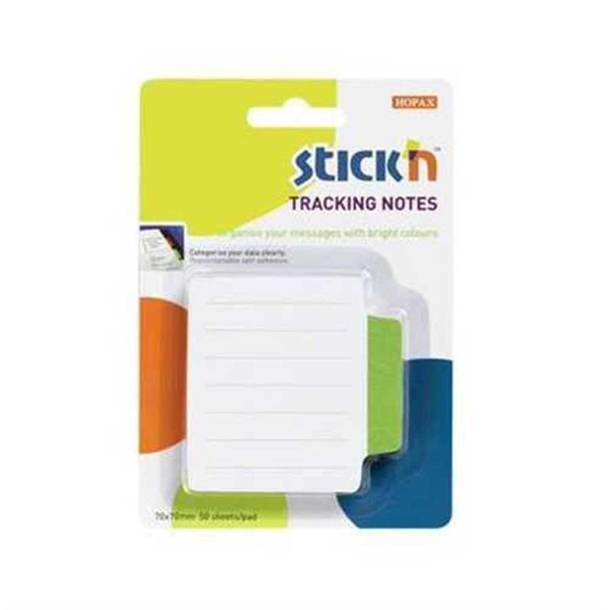 Hopax Not Kağıdı Stickn Yeşil Çizgili 70x70 50 Yaprak