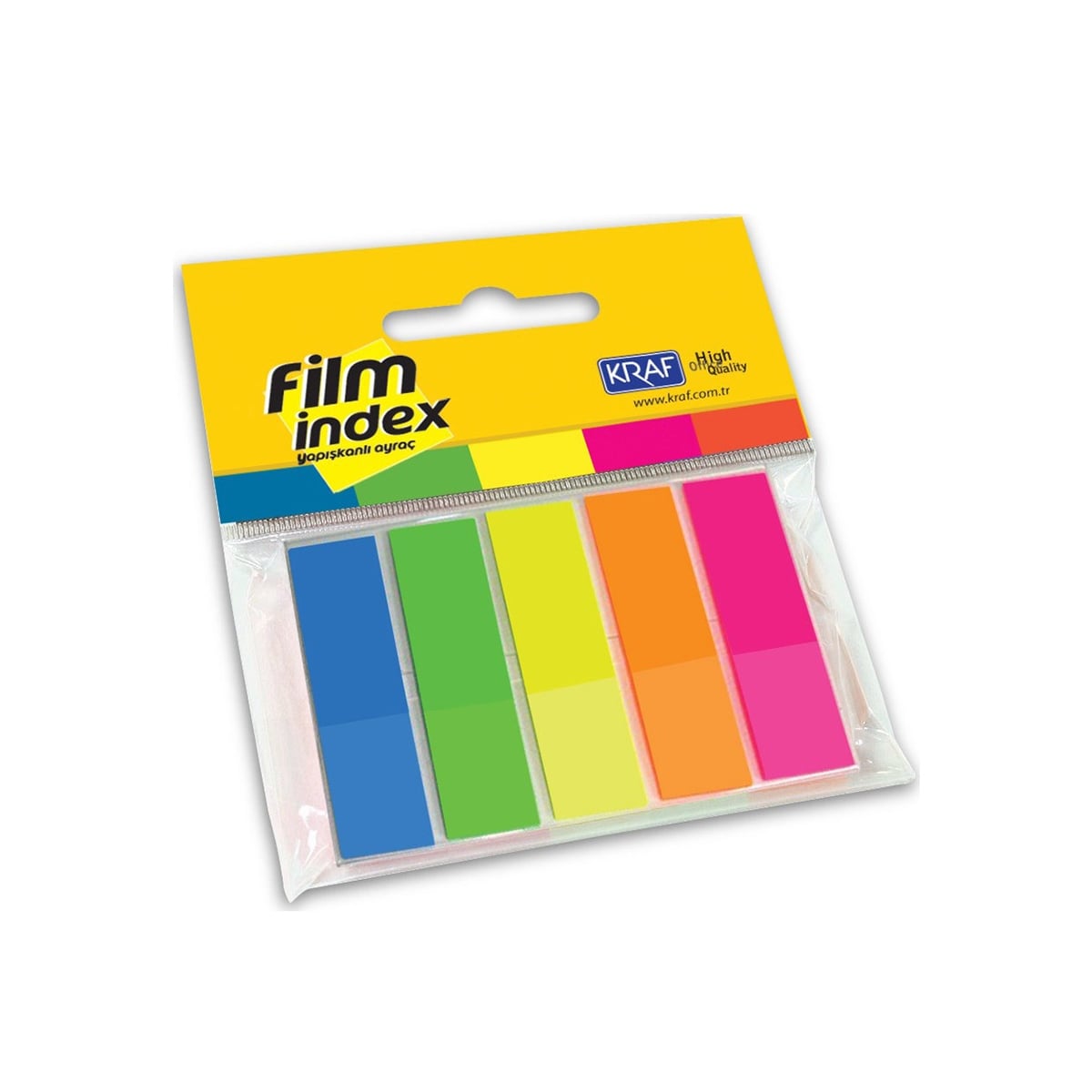 Kraf film index 13mmx44 mm 5 renk 25 sayfa 1344