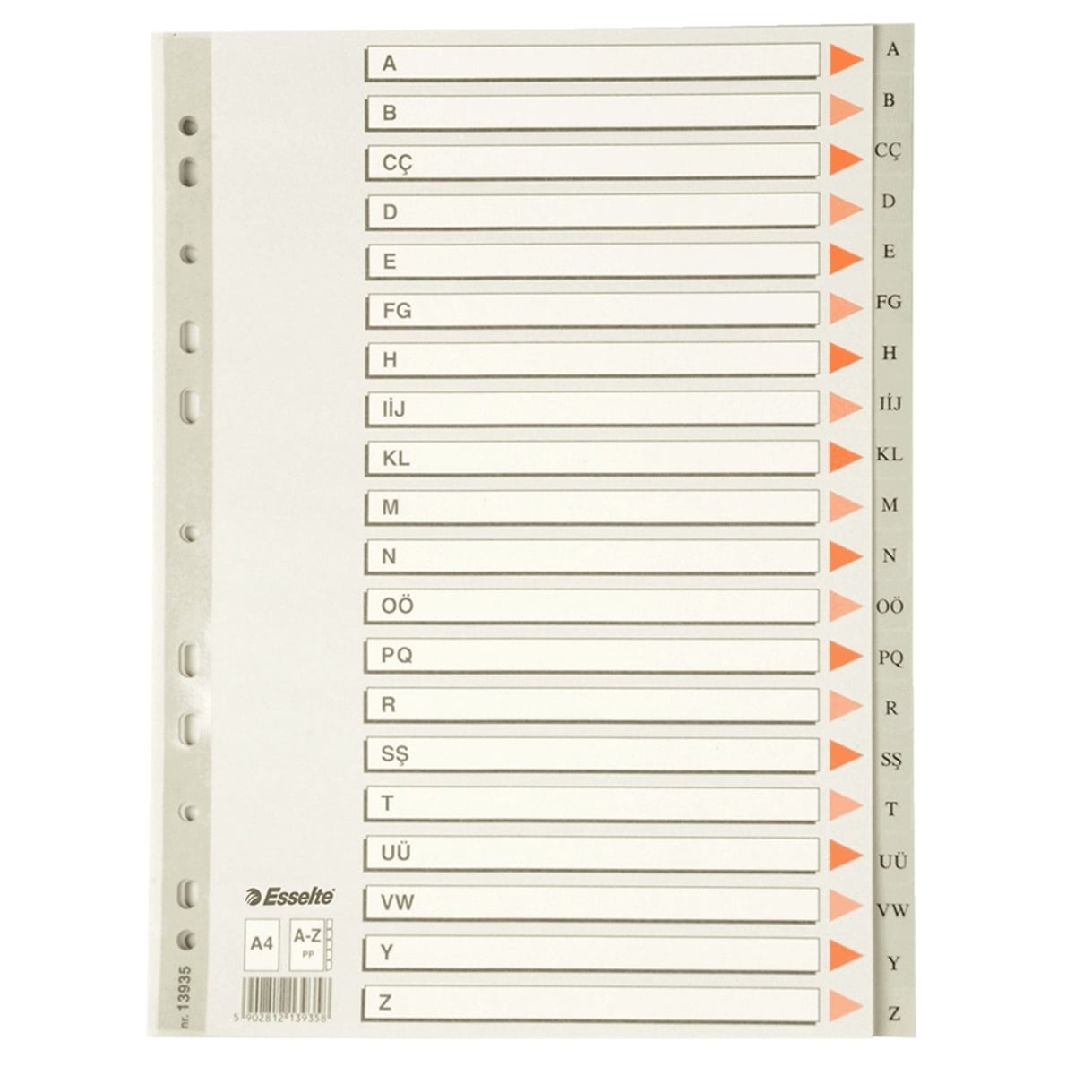 Esselte seperatör A4 pp a-z slt-13935