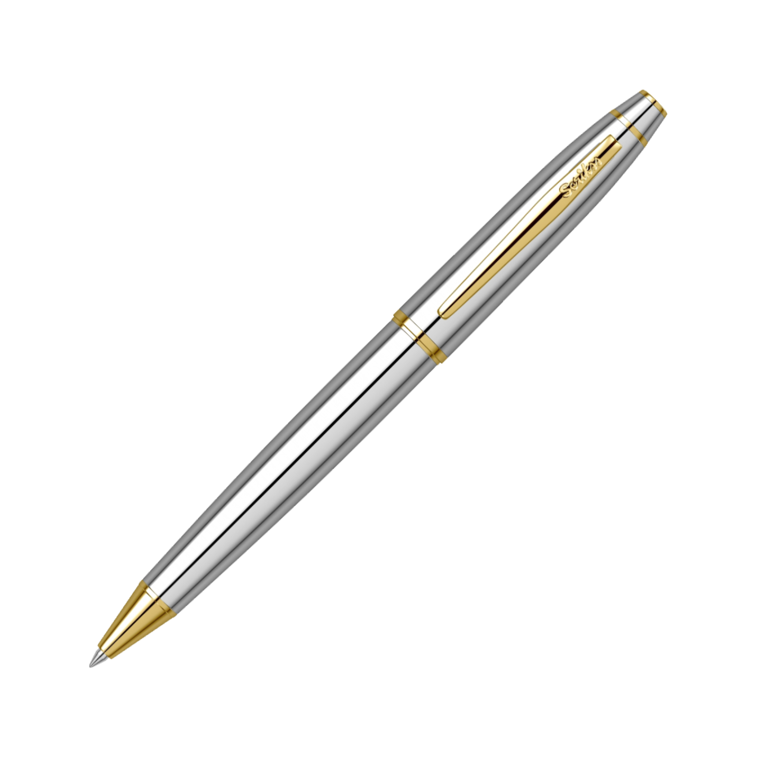 Scrikss Noble 35 Tükenmez Kalem Gold Krom