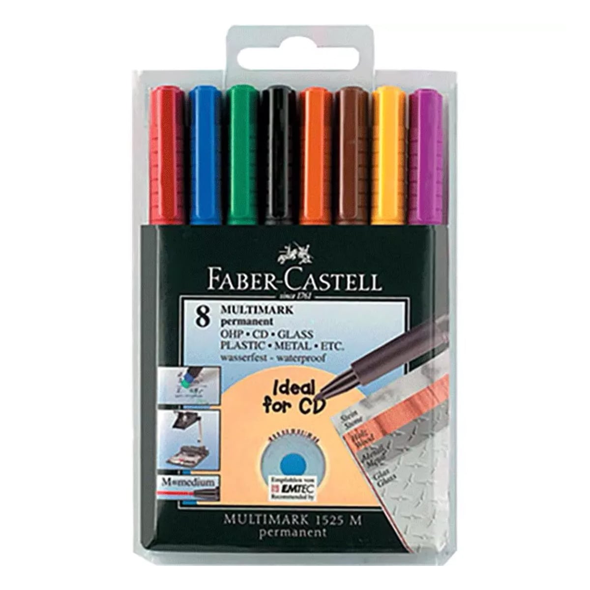 Faber Castell asetat kalem 8'li (m) 1525