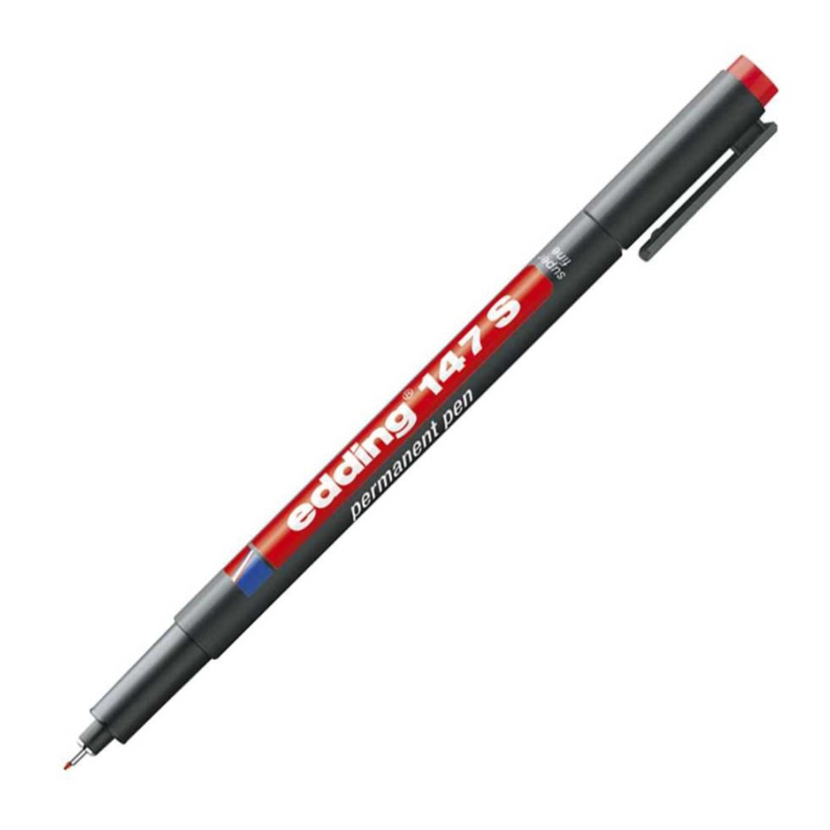 Edding e-147s asetat kalemi kırmızı silgili