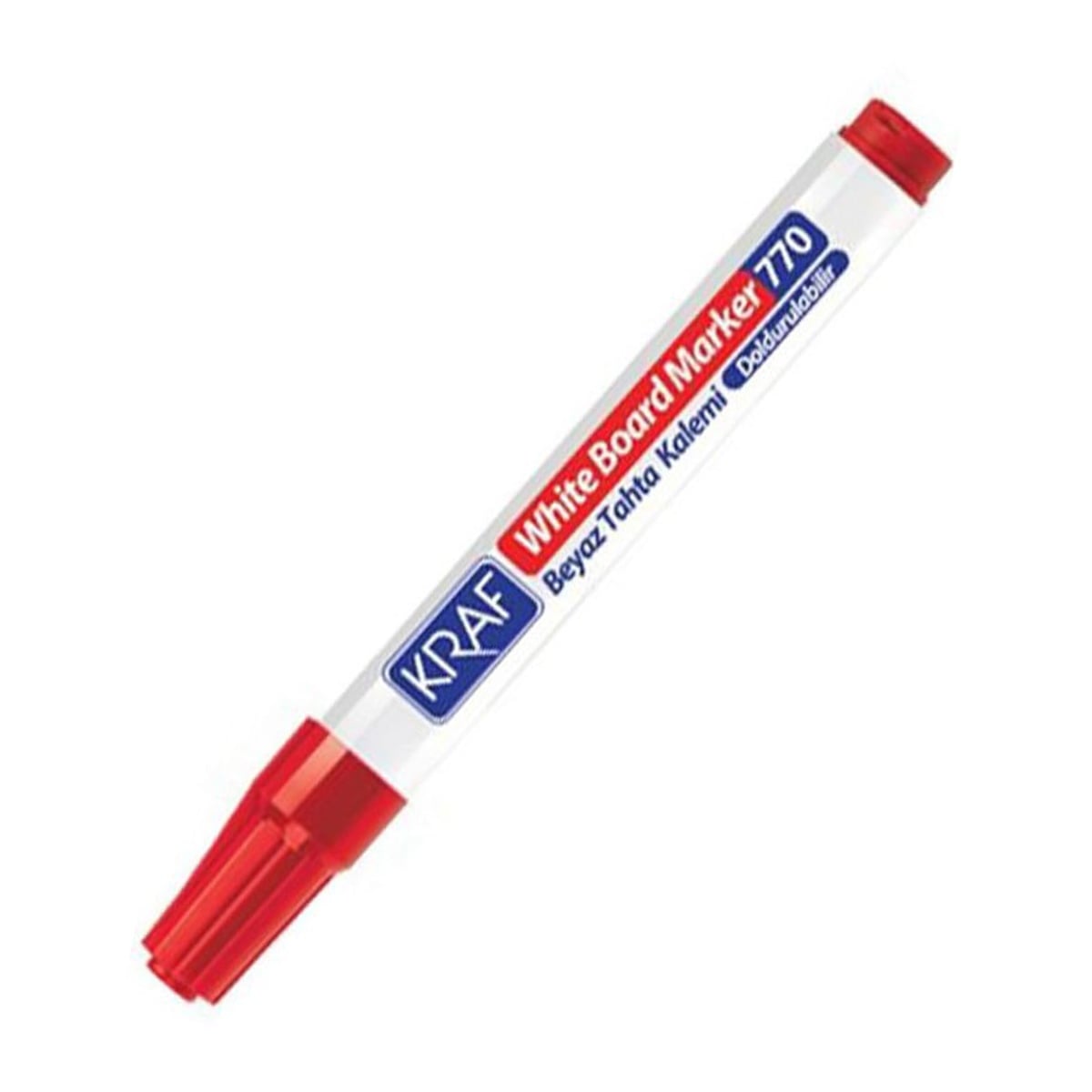 Kraf 770 tahta kalemi kırmızı (doldurulabilir)