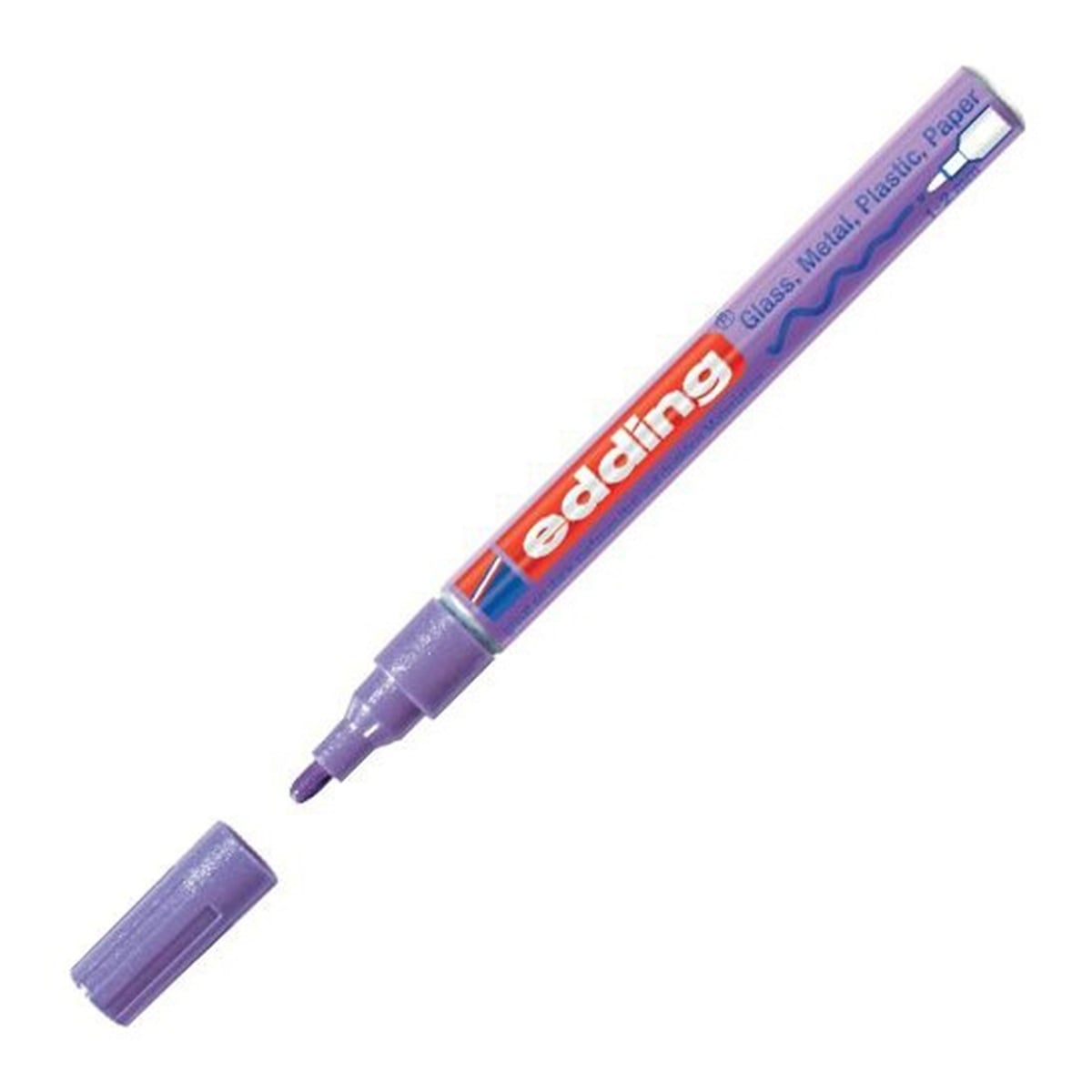 Edding e-751 boya markör kalem metalik mor 1-2 mm