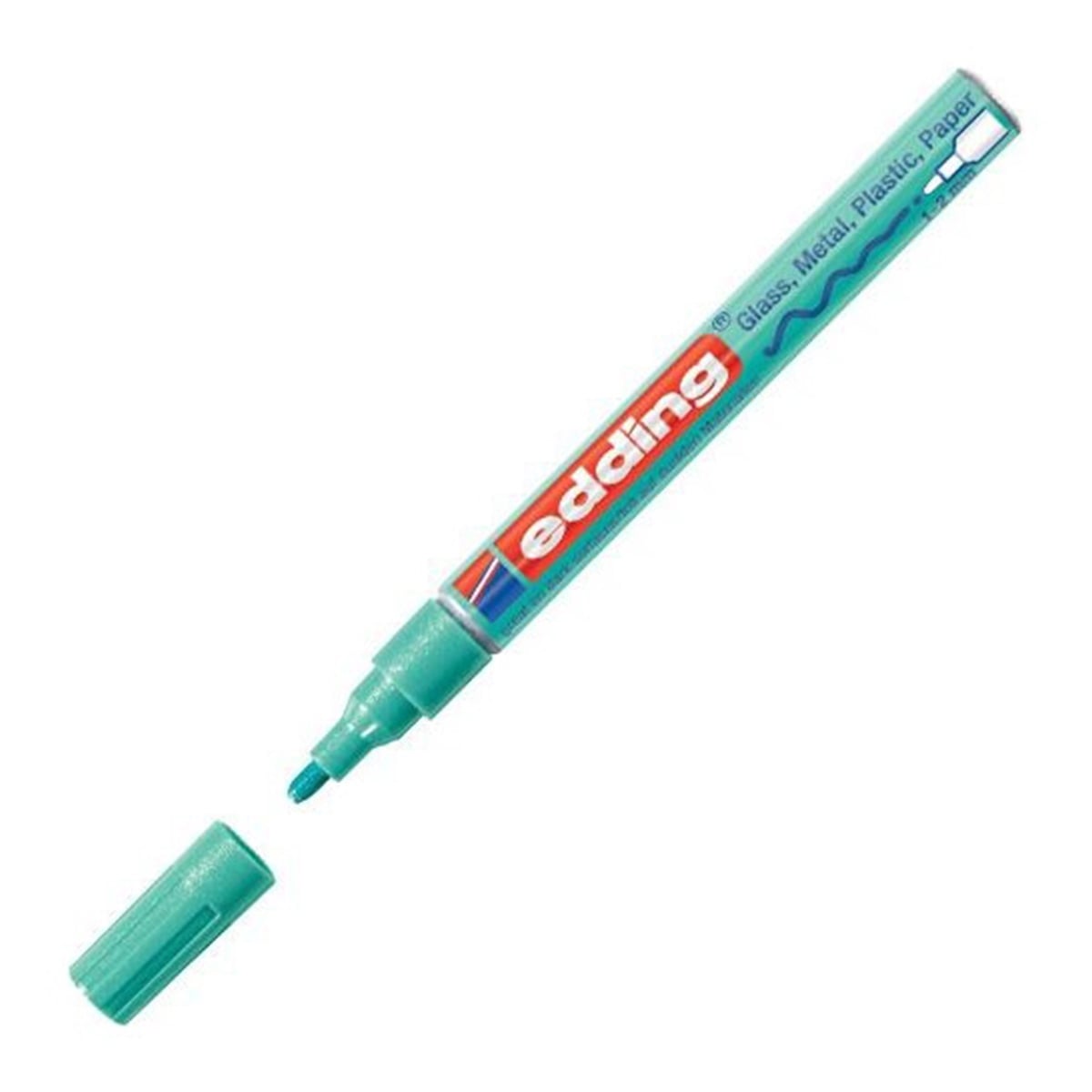 Edding e-751 boya markör kalem metalikyeşil 1-2 mm