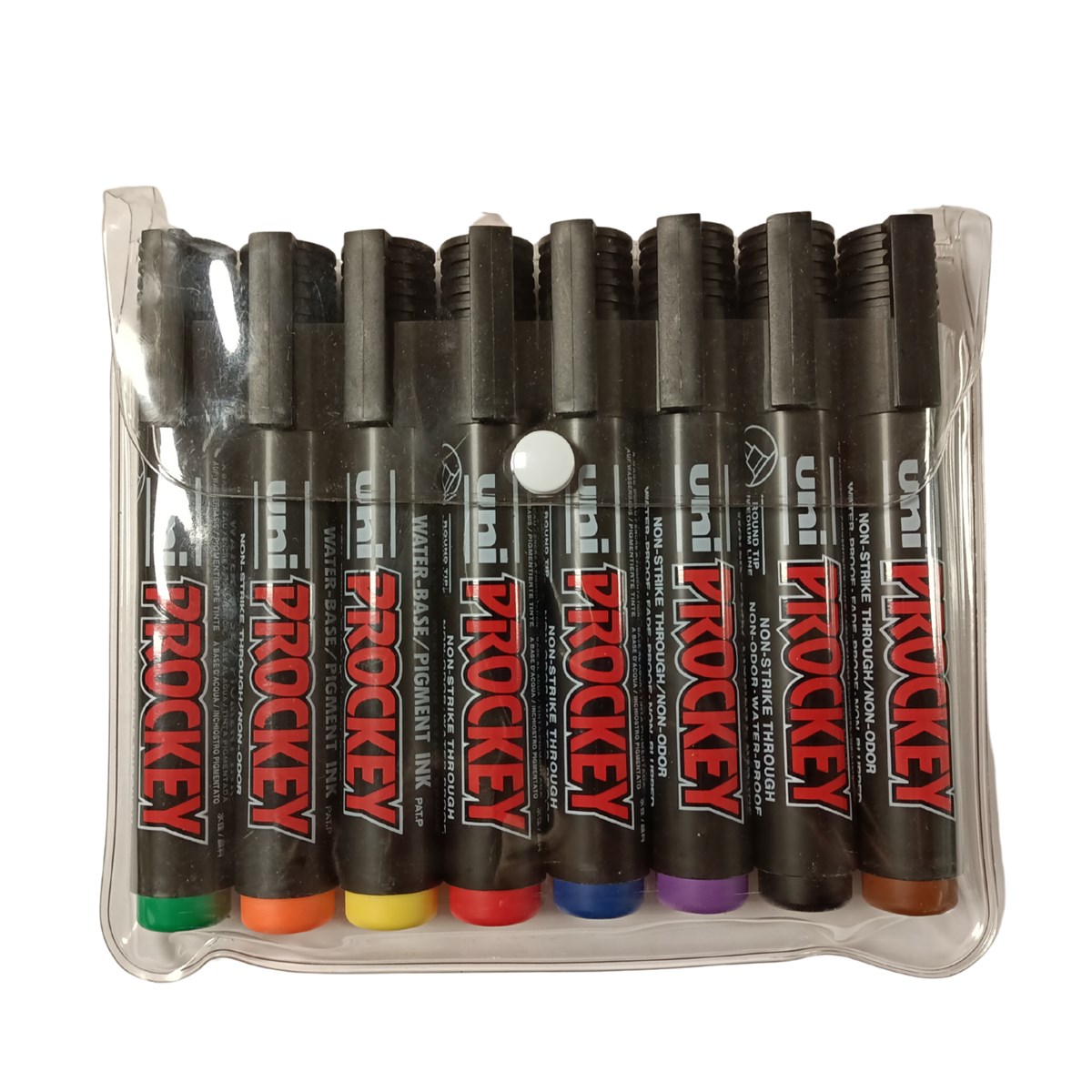 Uniball Prockey Su Bazlı Markör Yuvarlak Uç 8 Renk PM-122/8C