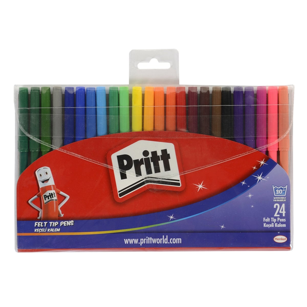 Pritt keçeli kalem 24 renk