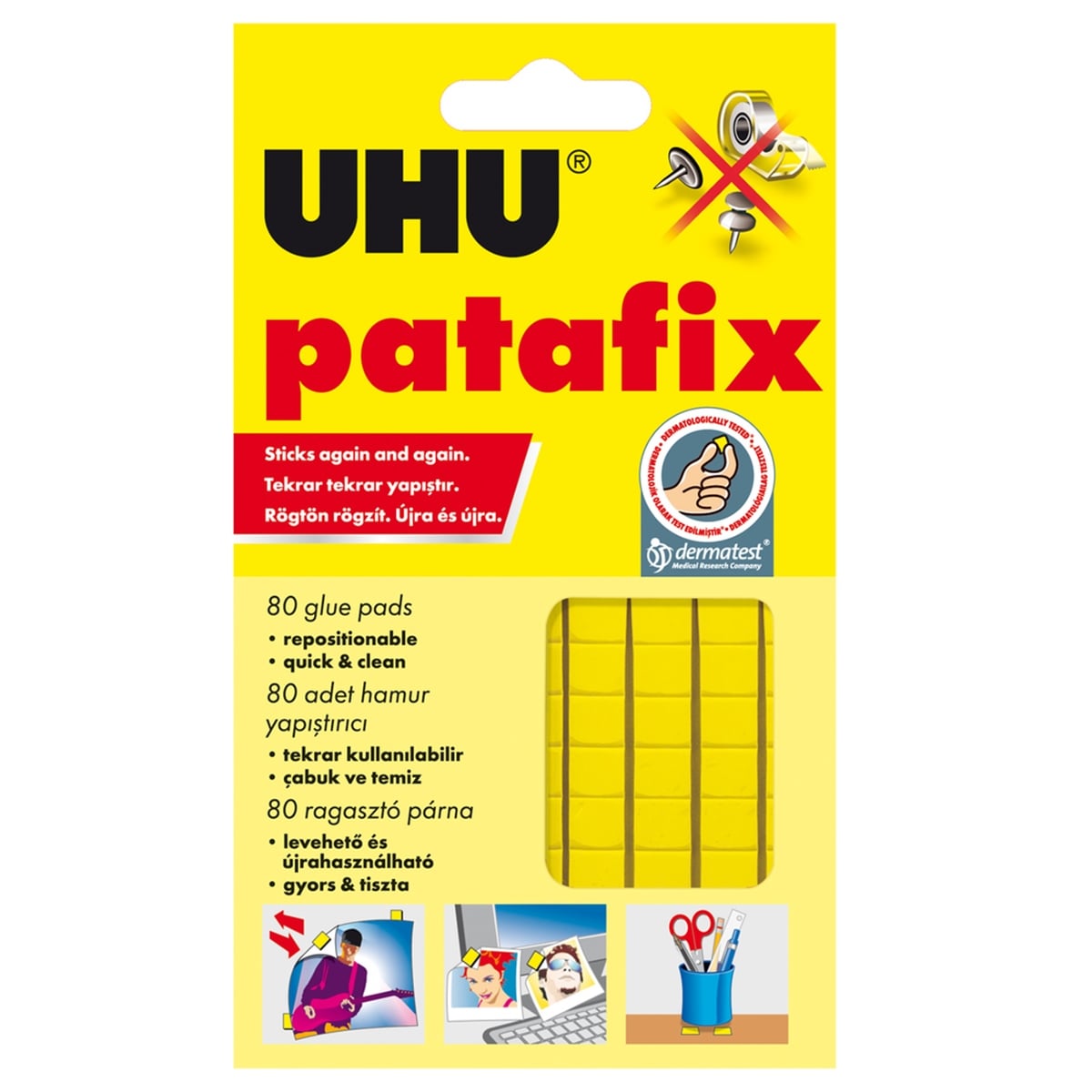 UHU yapıştırıcı Patafix 50140 sarı
