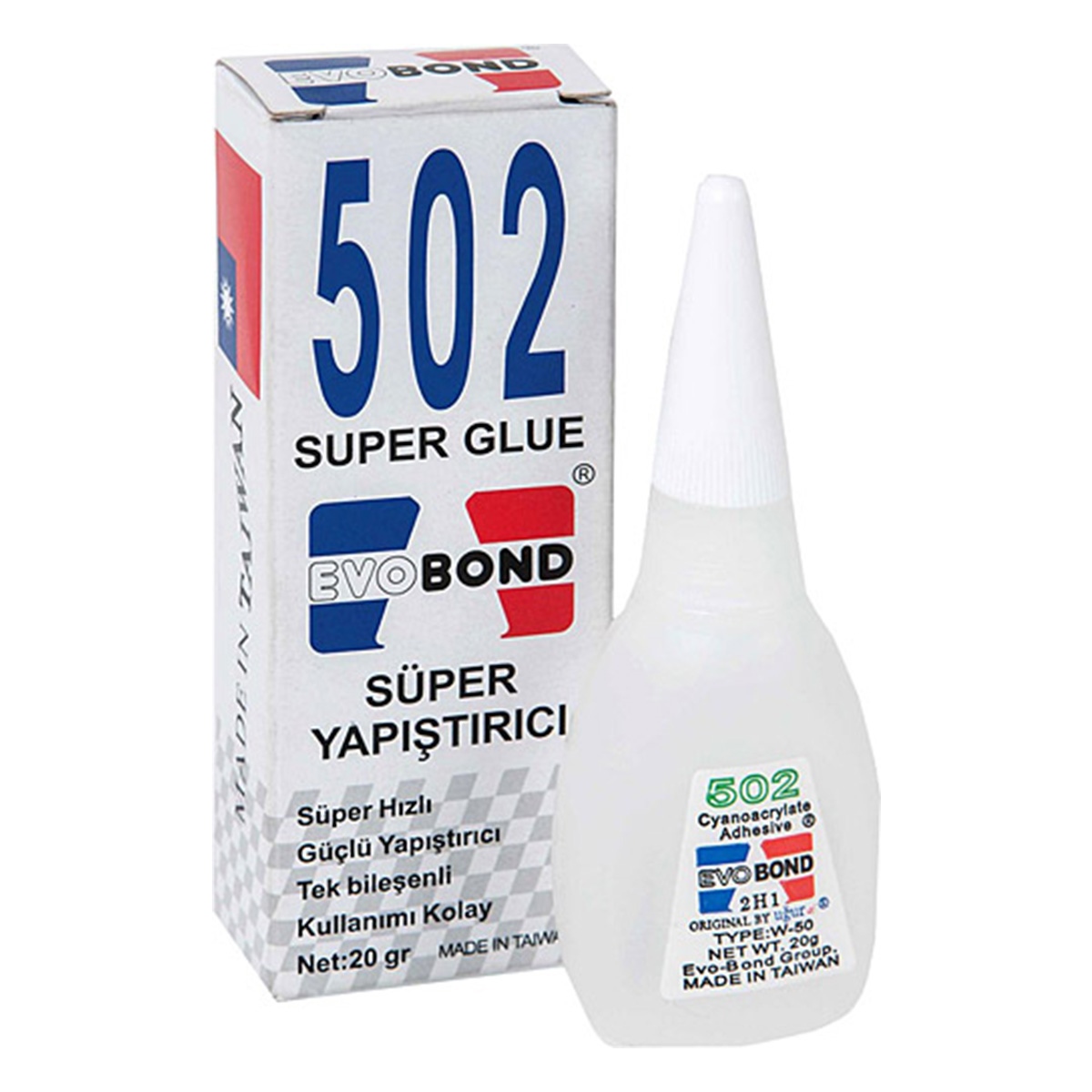 Evobond 502 hızlı yapıştırıcı 20gr