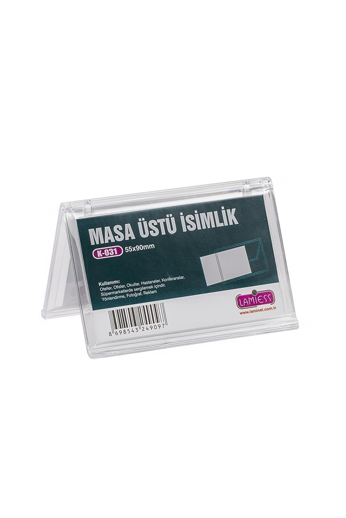 LAMİESS MASA ÜSTÜ İSİMLİK K-031 YATAY 55*90 mm 