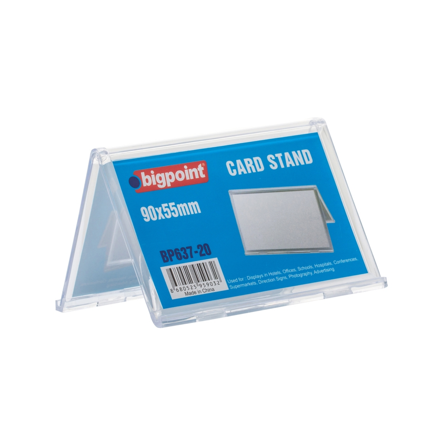 Bigpoint Çift Taraflı Kart Standı 90x55 mm BP637-20
