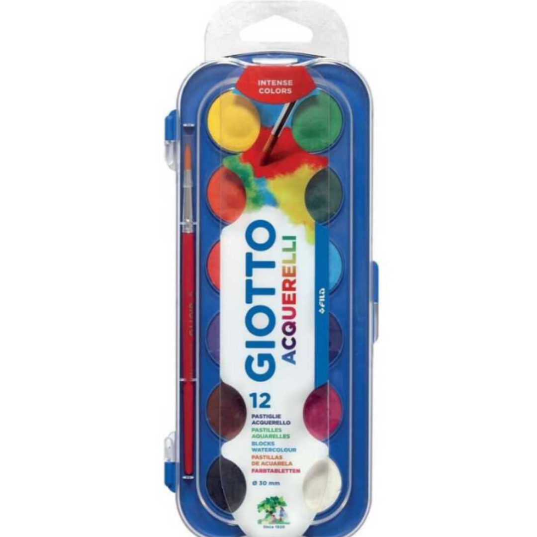 Giotto Sulu Boya 12Li AQUARELL BLOCKS 351200 