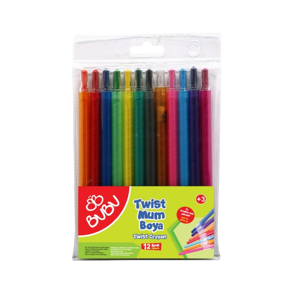 Bubu Twist Mum Boya 12 Renk