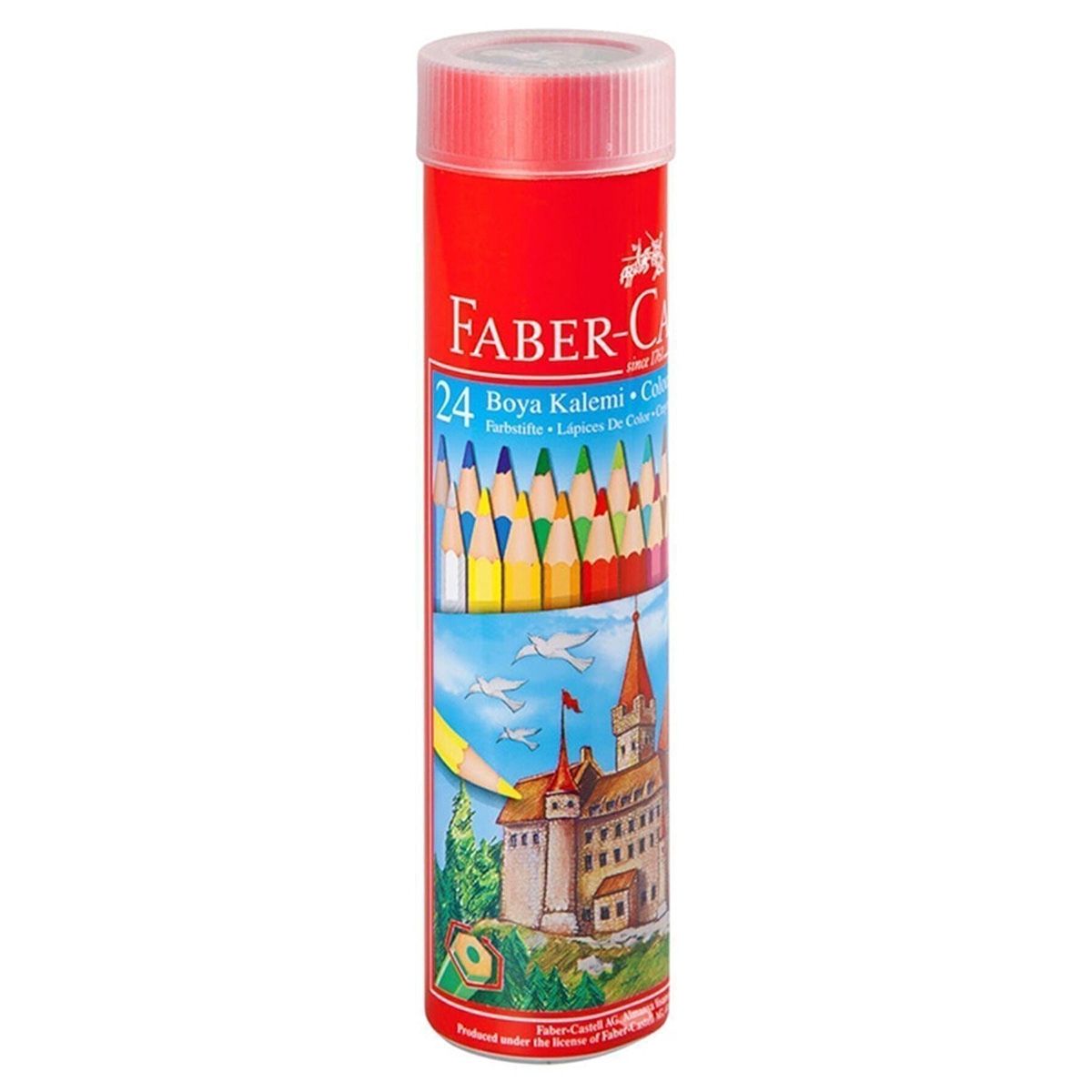 Faber Castell kuru boya 24'lü metal tüp 16524