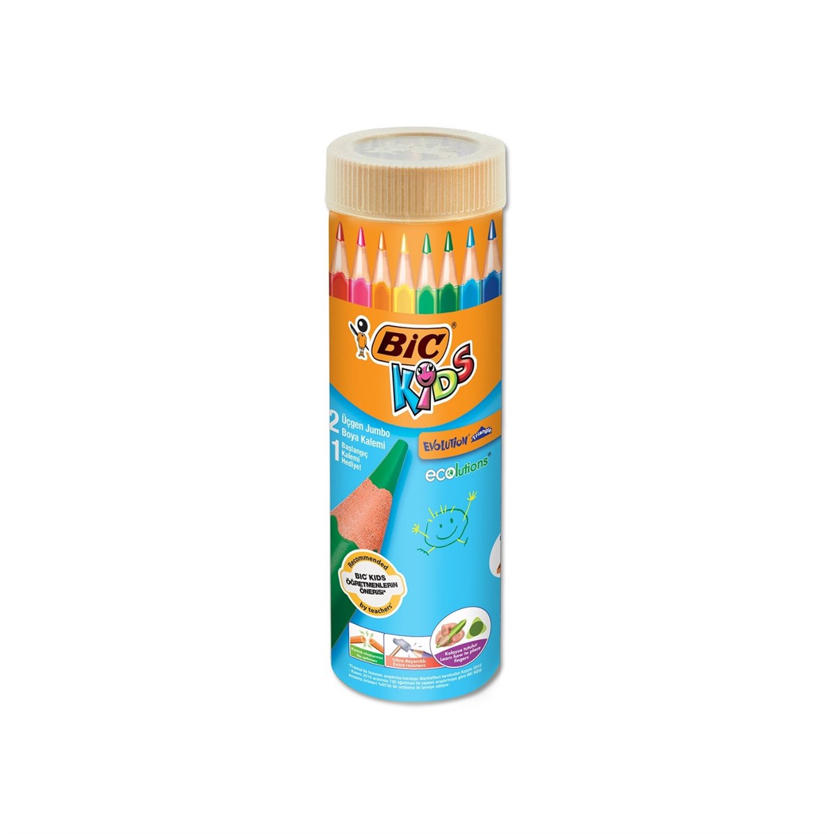 Bic kids jumbo kuru boya 12+1 evolution 958192