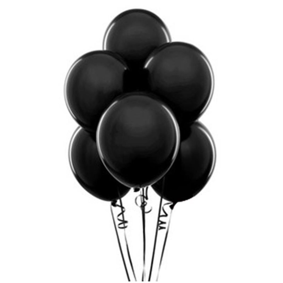 Nedi Balon Düz Renk Siyah 100Lü Nedi-Pm-72007
