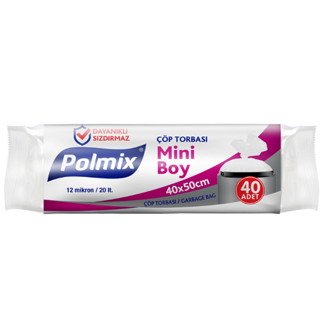 Polmix Çöp Poşeti 40 x 50 Mini Boy 40lı