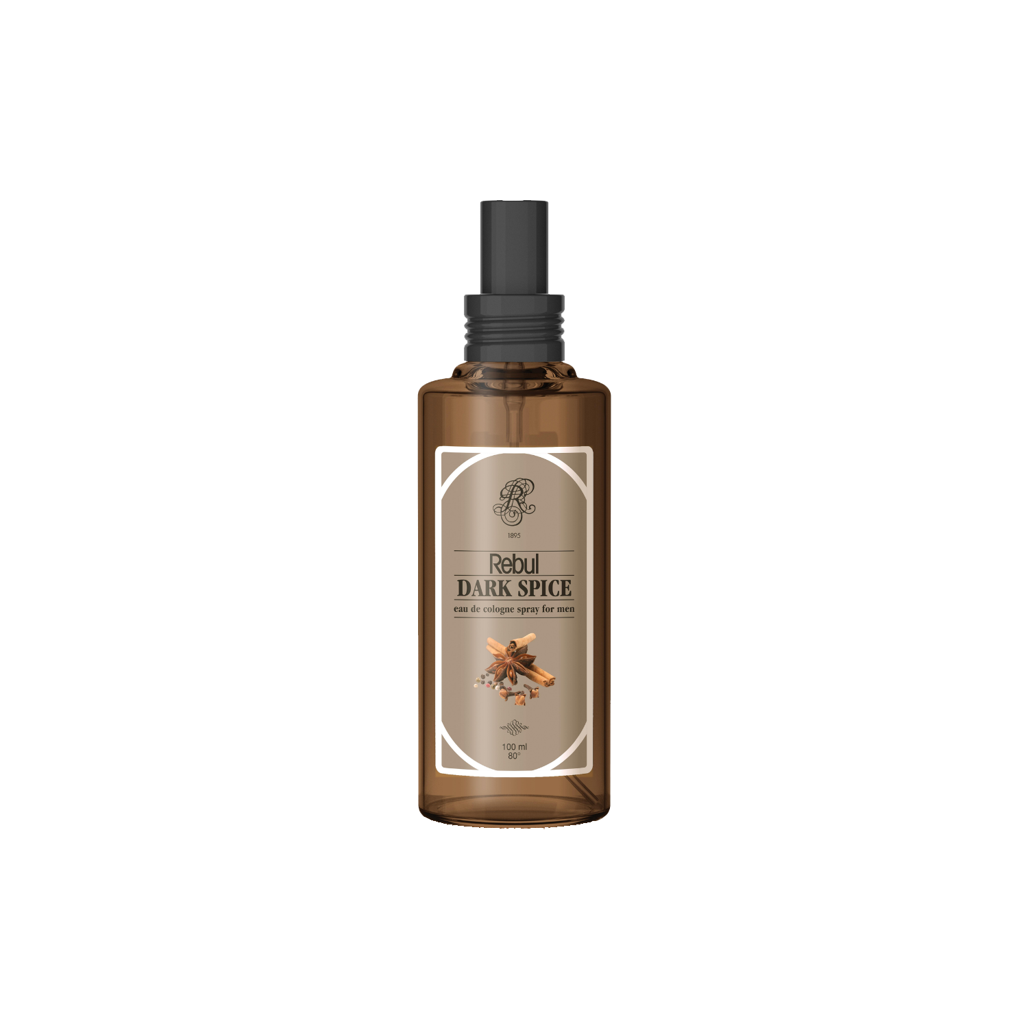 Rebul For Men Dark Spice 100 ml Sprey Cam Şişede Kolonya