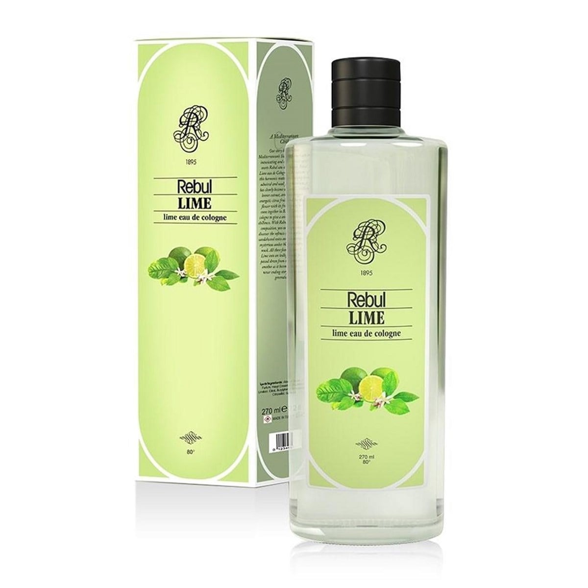 Rebul Lime Kolonya Cam Şişede 270 ML