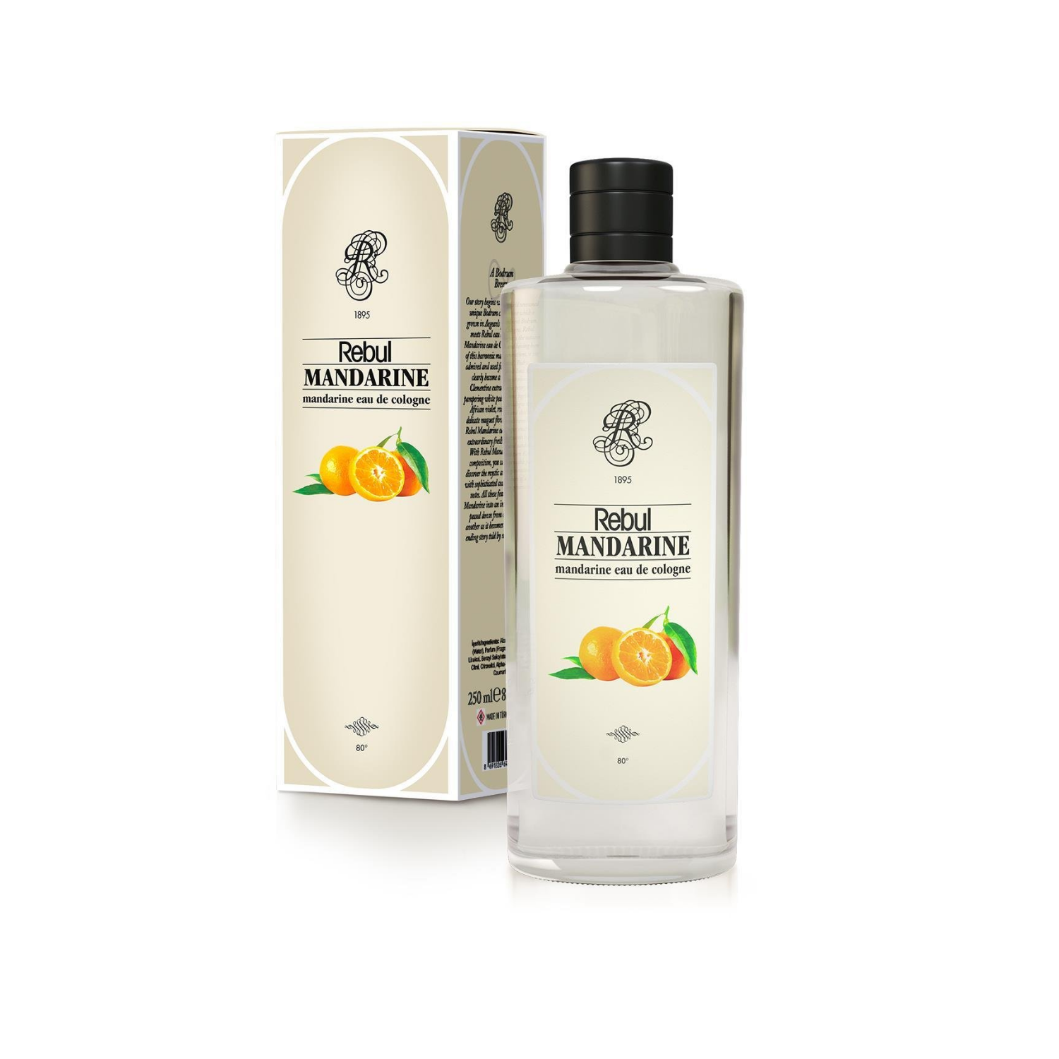 Rebul Mandarine Kolonya Cam Şişe 250 ML