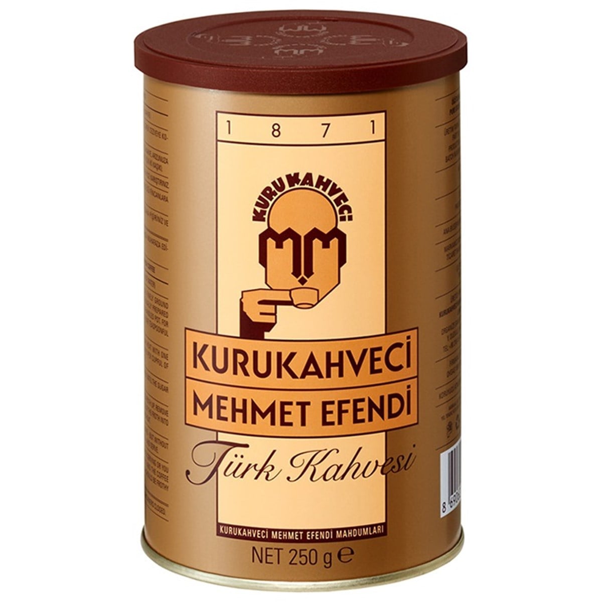 Kurukahveci Mehmet Efendi 250 gr Teneke Kutu Türk Kahvesi