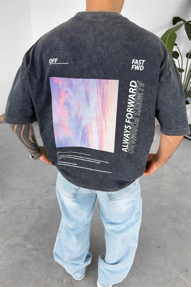 Acid Wash 1989 Always Oversize Tişört