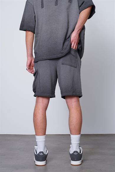 Acid Wash Acid Wash Kargo Cep Detay E9 Relaxed Fit Şort