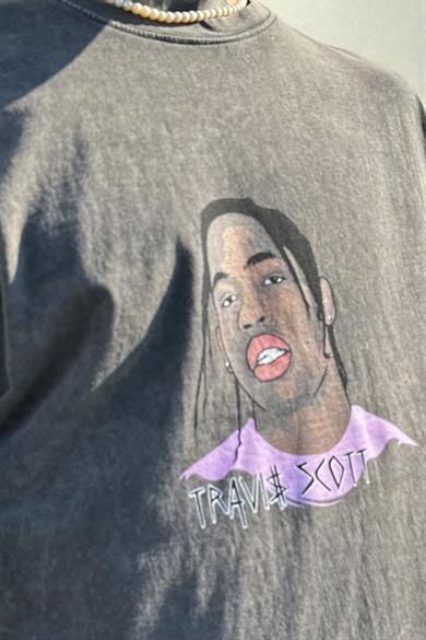 Acid Wash Acid Wash Travis Scott Oversize Tişört