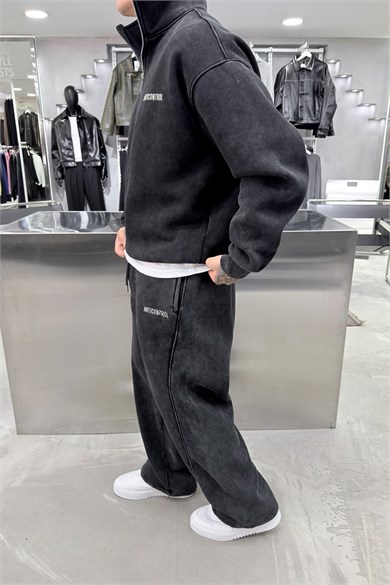 Acid Wash Anticontrol Nakışlı Premium Yıkamalı Oversize Eşofman Takımı