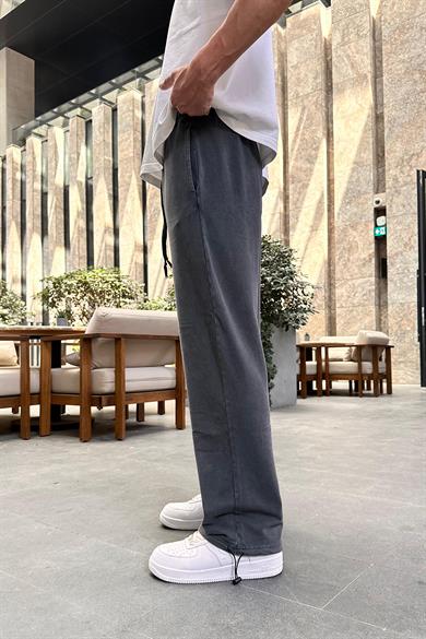 Acid Wash Basic Paçası Ayarlanabilir DL Baggy Eşofman